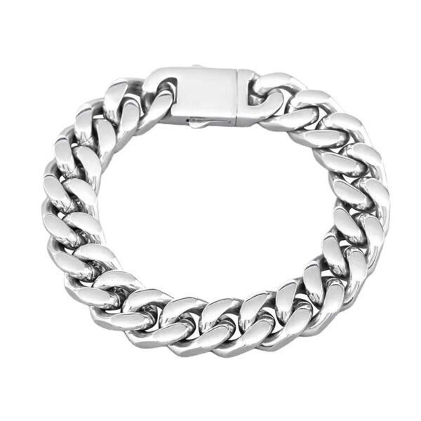 Wholesale Stainless Steel Titanium Steel Bracelet with Non-Fading and Faceted on All Sides, Simple Store Treasure