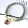Wholesale Women’s Cross Pearl Bracelet With Beaded Chain, Copper Base, 18K Real Gold Plated And PVD Coated Finish