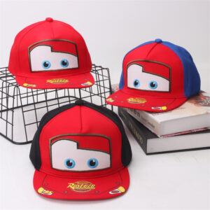 Wholesale Foreign Trade Hat Children's Baseball Cap European and American Embroidered Car Cartoon Hip-Hop Flat Along Street Dance Cap Spring and Autumn