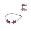 Wholesale Valentine's Day Set Headwear Hairpin Tanabata Festival Resin Love Dress-up Hairband Pink Five-pointed Star Hairpin