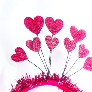 Happy Red Love Hair Hoop / All yards
