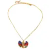 oly-ac5833a0c510dc517c566e39388c043e Wholesale Unisex Jewelry Set Featuring Mexican Flag Pattern With KC Golden Plated Alloy And Enamel On Cable Chain, 0.03µm Thickness