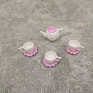oly-ac5b0ba2af9952e9005fd7f48f760943 Wholesale Barbie toy doll accessories, teapot, toy teacup color random, one teapot two teacups about 6g