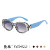 Wholesale Oval Sunglasses Personalized Metal Snake Head Fashion Versatile Sunglasses for Women with High-End Feel