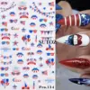 Wholesale Nail Stickers American Independence Day Elements Statue Of Liberty Stars And Stripes Eagle Head Nail Adhesive Stickers