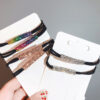 Wholesale Korean Style Fragrant Style High Elastic Head Rope for Women's Style Super Flash Rhinestone Hair Ring Hair Rope Crystal Small Rubber Tendon