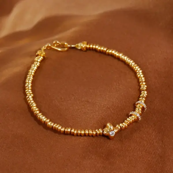 Wholesale Original Design Fashion Bracelet Niche Design High-End Feeling Hand Jewelry Copper Material Business Occasion Star And Zirconia