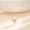 Wholesale Quadrilateral Necklace For Women With 304 Stainless Steel Chain And Pendant, Featuring Golden Electroplated Finish