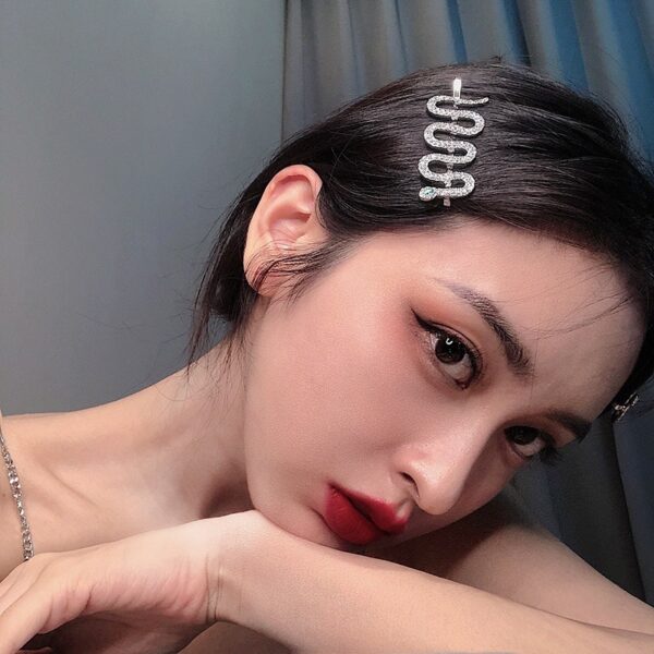 Wholesale high-end temperament side hairpin series ins trendy Internet-famous light luxury full diamond duck bill clip top clip hair accessories