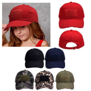 Wholesale ins New embroidered USA letter American flag Children's peaked cap Amazon outdoor male and female baby baseball cap