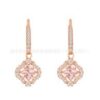 Wholesale Copper bow, dancing heart, swan earrings, heart-shaped crystal earrings