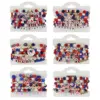 Wholesale New American Flag Bracelet American Independence Day Veterans Day Bracelet Patriotic Gifts Elastic Bracelet