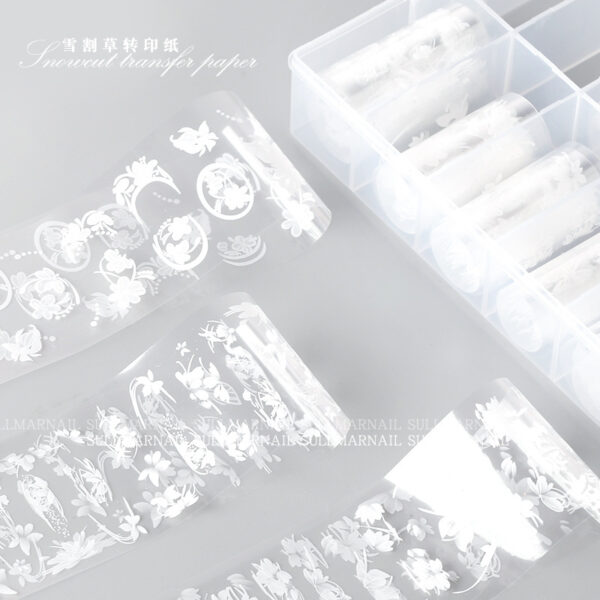 oly-ad8eeeb04e90ba8c34bc0e78b4ec08df Wholesale Snow mowing nail art transfer paper gentle temperament gentle fairy gas hand-painted flower nail jewelry starry sky transfer paper