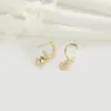 Wholesale Geometric Stud Earrings For Women With 925 Sterling Silver Posts, Waterproof Non Tarnish Copper, 14K Real Gold Plated And Zircon Inlay