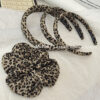 Wholesale Retro Leopard Print Sponge Hair Hoop Fashion All-match Headband Fashionable Out-of-the-way Pressed Hair Caps Hair Ring