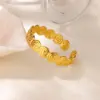 Wholesale 3pcs/set Swirl Style Jewelry Set 18K Gold Plated Stainless Steel Bracelet Ring Earrings Geometric Pattern Swirl Thread Style Jewelry Set Unisex Accessories Christmas Gift Choice