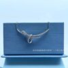 Wholesale  Where Ribbon Knot Clavicle Chain Women's Bow Necklace Light Luxury High-end