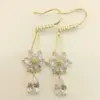 Wholesale Fashionable Luxury Snowflake Zircon Earrings Women's Versatile Waterdrop Ear Hook Elegant Bohemian Style Copper Jewelry