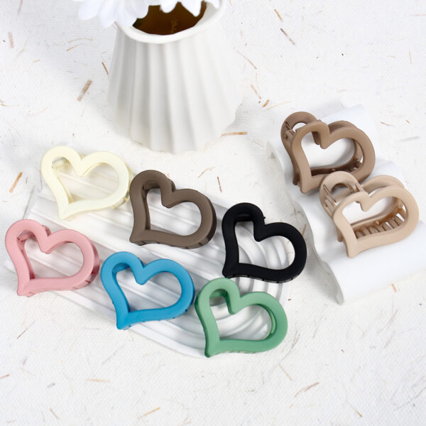 Wholesale Style Love Grab Clip Valentine's Day Maillard Style Acrylic Grab Clip South Advanced Sense Hair Accessories