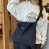 Wholesale No fading Denim! Spring and Summer Ethnic Style Patchwork Bag Shoulder Bag Large Capacity Crossbody Bag Denim Double Bread
