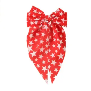 #2 Spring Clip Bow-Red