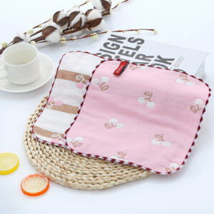 Pink Cherry / 25*25 square towel
