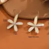 Wholesale Exaggerated Petal Hook Earrings Floral Versatile Personality Women's Cute Geometric Pattern Copper Material High-End Trendy