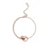 Wholesale 1 Piece Fashion Geometric Titanium Steel Plating Zircon Bracelets