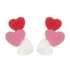 oly-ae82473e56761dc1ef38c87cd5bc9bd9 Wholesale fashion temperament handmade three heart rice beads irregular earrings earrings Valentine's Day