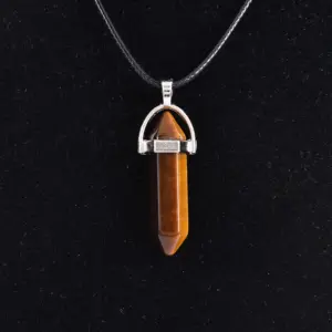 Tiger Eye Natural Stone (Get Leather Rope Free)