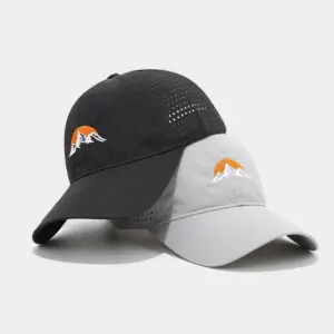 Wholesale Outdoor Mountain Peak Large Embroidery Sun Baseball Cap Quick-Dry Breathable Duckbill Cap Casual Sports Unisex Hat