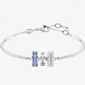 Blue three-ring bracelet