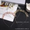 Wholesale Birthday Alloy Headband Party Rhinestone Happy Birthday Happy Birthday Headband Jewelry