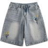 Wholesale High Waist Denim Shorts Loose Shorts Jeans Casual Street Women's Denim Wide Leg Shorts Women