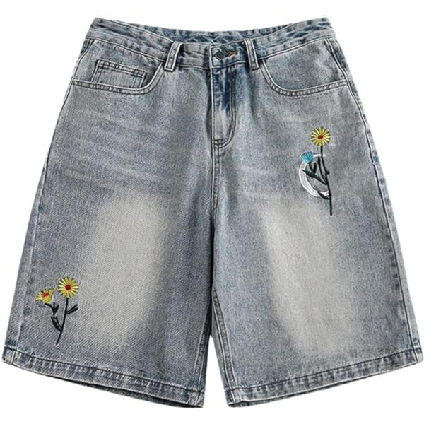 Wholesale High Waist Denim Shorts Loose Shorts Jeans Casual Street Women's Denim Wide Leg Shorts Women