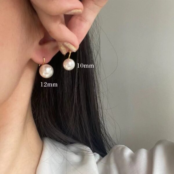 oly-aec2020bf3f9b465bb2a8cc4d679c86f Wholesale Simple Retro Silver Grey White High Heels Earrings Women's Austrian Shijia Pearl 925 Silver Gold Plated Earrings