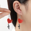 Wholesale Explosions Valentine's Day Series Earrings Love Bear Acrylic Valentine's Day Earrings for Women