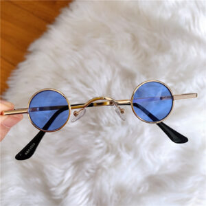 Gold Frame Blue Pieces