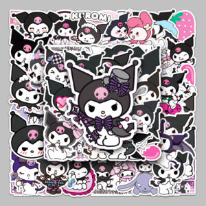 Wholesale 50 cartoon kulomi cartoon personality DIY graffiti hand account luggage car refrigerator foreign trade decoration stickers