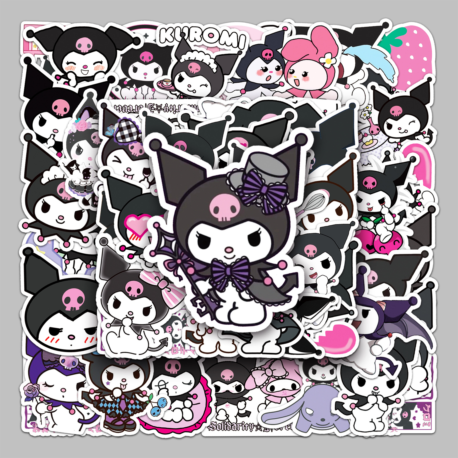 Wholesale 50 cartoon kulomi cartoon personality DIY graffiti hand account luggage car refrigerator foreign trade decoration stickers