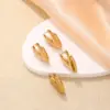 Wholesale PVD Coated Gold Plated Heart Shape 304 Stainless Steel IG Style Vintage Style Waterproof Non Tarnish Ear Clip
