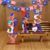 Wholesale 71 Independence Day Cartoon Letter Wooden Decorations American National Day Scene Decoration Props Holiday Party Wooden Materials