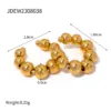 Wholesale PVD Coated Real Gold Plated 18K Gold Solid Color 304 Stainless Steel Simple Style Waterproof Non Tarnish Ear Cuffs