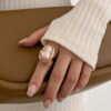 oly-af90f4d6eafa1c1547fad584ed3ace62 Wholesale jewelry baroque inlaid shaped pearl ring retro irregular alloy rings