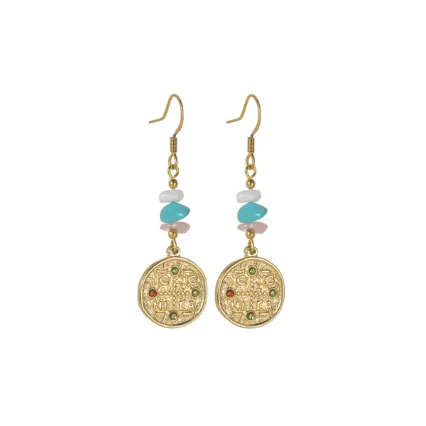 Wholesale Titanium Steel Diamond Earrings For Women Unique Design Stainless Steel Stud Earrings Geometric Rose Gold Plated