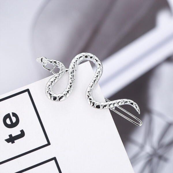 Wholesale Export Wish Supply Personalized Fashionable One-Word Hairpin Alternative Hair Accessories Snake-Shaped Hairpin for Women