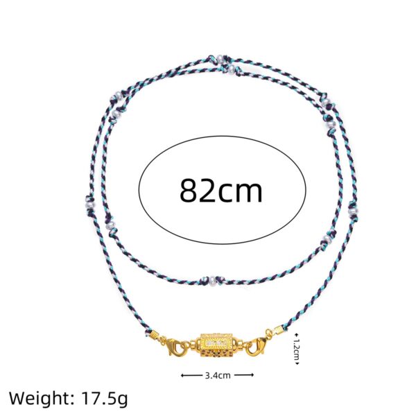 Wholesale Valentine's Day Color Tarot Necklace Niche Design Star Eye Pendant Gold Plated Color Preservation