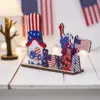 Wholesale Creative DIY Wooden Ornaments Independence Day Decoration Desktop Ornaments American Flag Halloween Party Supplies