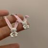 Wholesale Little Rabbit, Cute Rabbit Earrings for Girls, Weird Earrings, Cute, Fashionable and Western Earrings, Small Animals