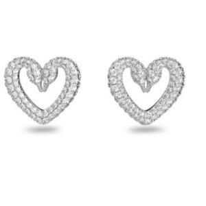 Love swan white earrings